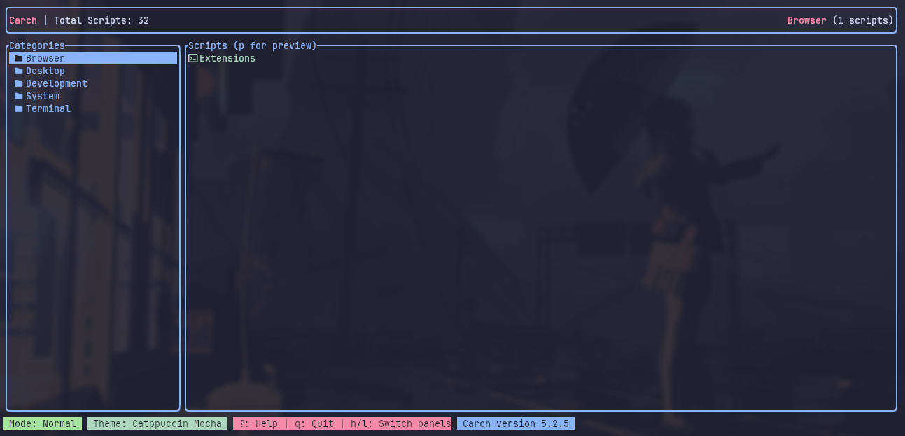 Catppuccin Mocha Theme Preview